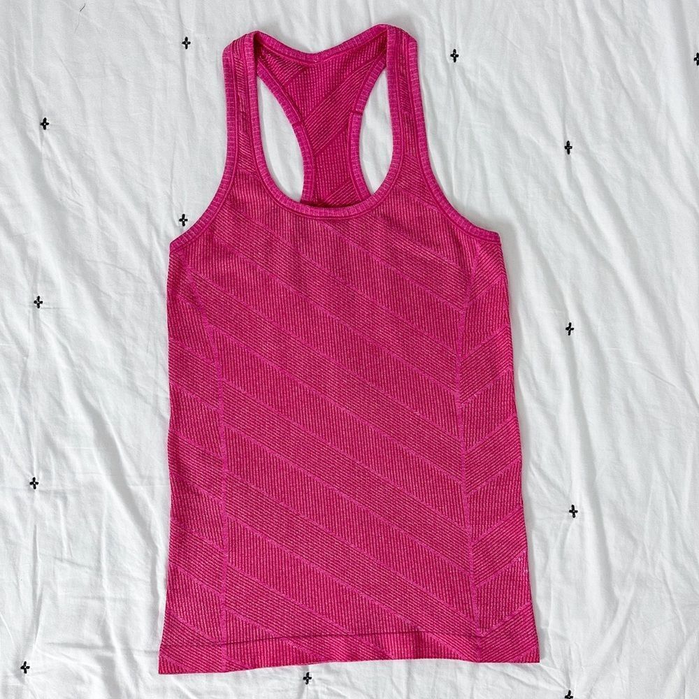 Lululemon Run Swiftly Tech Racerback | Size 4 | Heathered Jewelled Magenta | EUC